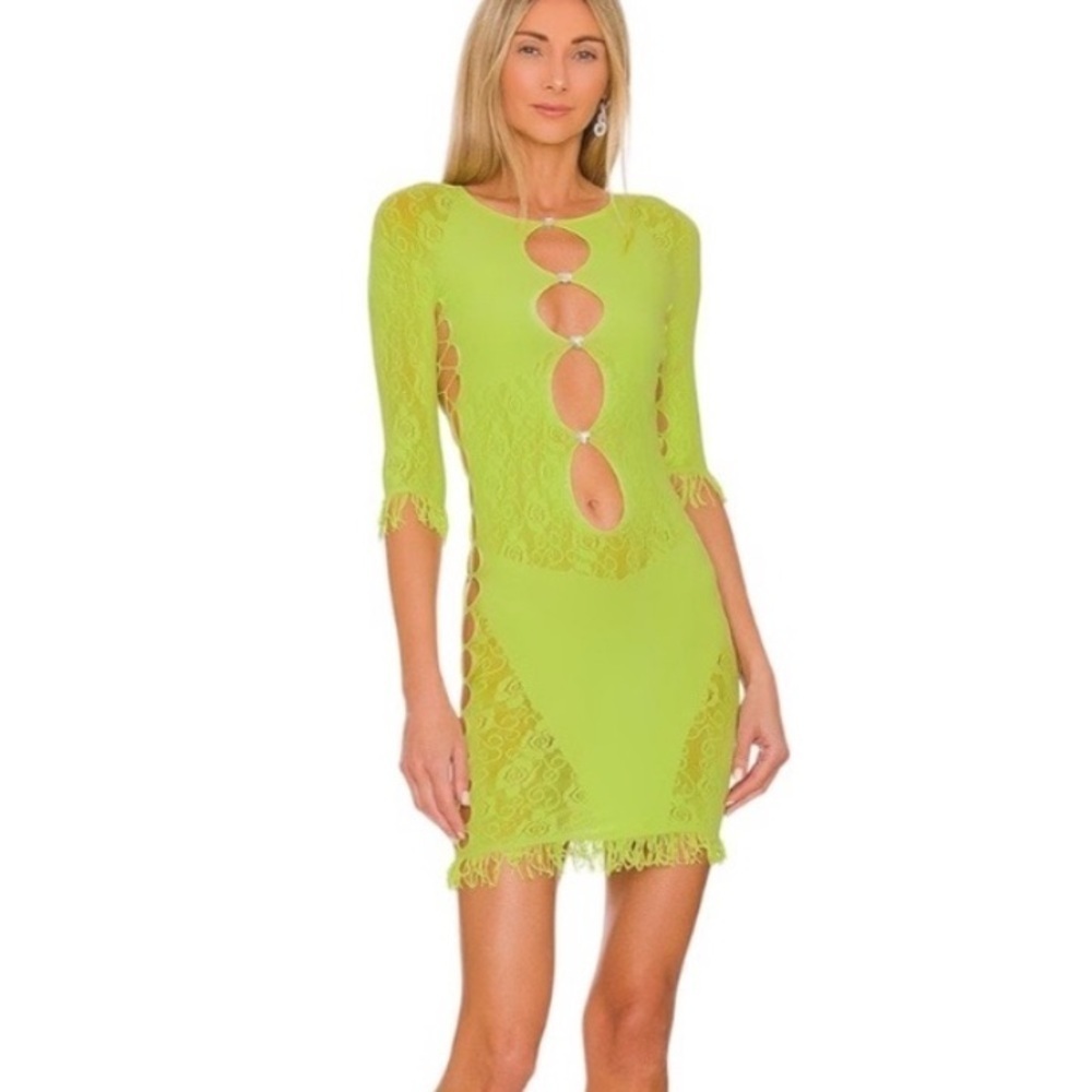 NWT Poster Girl The Miranda Shapewear Mini Dress in Pickle One Size